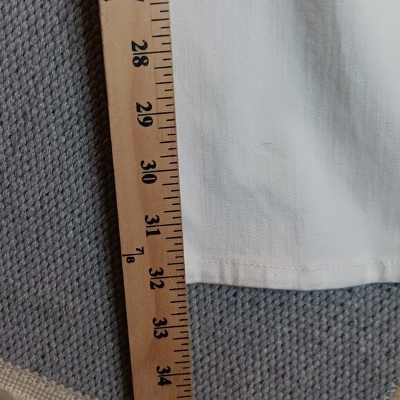 7 For All Mankind Favorite Jeans Women's 28 28X32 White Out Straight Leg - Picture 14 of 16